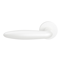 GPF622VW door handle on rose pointing left 