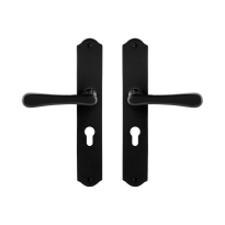 GPF6240.60 Paju door handle on plate 238x41x4mm