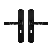 GPF6245.60 Nokka door handle on plate 238x41x4mm