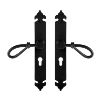 GPF6255.60 Sula door handle on plate long 291x41x4mm