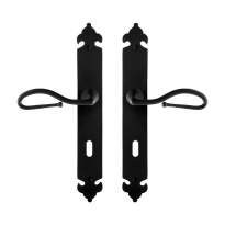 GPF6260.60 Lumi door handle on long plate 291x41x4mm