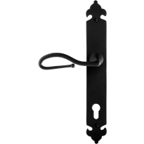 GPF6260.60L Lumi door handle on long plate pointing left 291x41x4mm