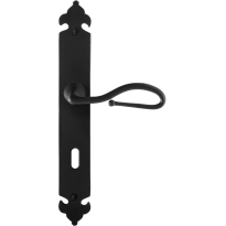 GPF6260.60R Lumi door handle on long plate pointing right 291x41x4mm