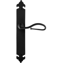 GPF6260.60R Lumi door handle on long plate pointing right 291x41x4mm