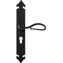 GPF6260.60R Lumi door handle on long plate pointing right 291x41x4mm