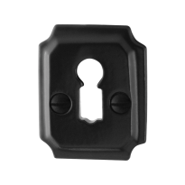 GPF6901.02 keyhole escutcheon 48x40x6mm wrought iron black