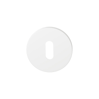 GPF6901VW keyhole escutcheon 53x6mm plain white