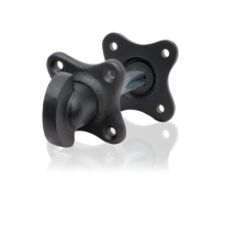 GPF6911.09 Turn and Release set 44x44x9mm wrought iron black