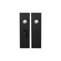 GPF8100.15 short backplate rectangular bathroom 55/8 big knob black
