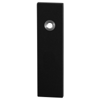 GPF8100.15L short backplate rectangular lock 56 left handed black