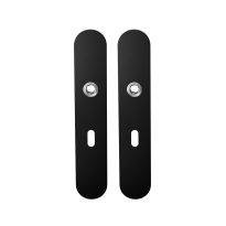 GPF8100.20 long backplate rounded lock 56 black