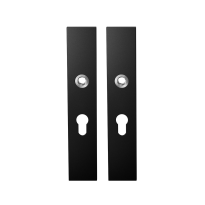 GPF8100.25 long backplate rectangular 55PZ black