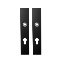 GPF8100.25 long backplate rectangular 72PZ black