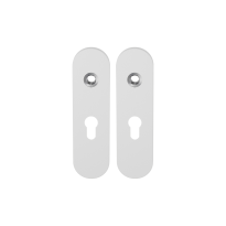 GPF8100.50 short backplate rounded 55PZ white