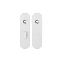 GPF8100.50 short backplate rounded bathroom 57/5 big knob white