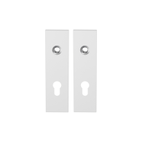 GPF8100.55 short backplate rectangular 72PZ white