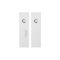 GPF8100.55 short backplate rectangular bathroom 55/8 big knob white