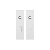 GPF8100.55 short backplate rectangular bathroom 63/8 big knob white