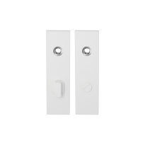 GPF8100.55 short backplate rectangular bathroom 72/8 big knob white