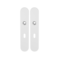 GPF8100.60 long backplate rounded lock 56 white