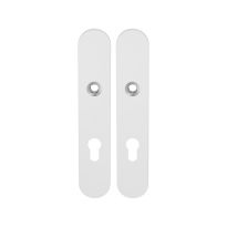 GPF8100.60 long backplate rounded 72PZ white