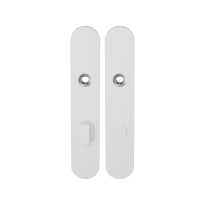 GPF8100.60 long backplate rounded bathroom 72/8 big knob white