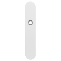 GPF8100.60L long backplate rounded lock 56 left handed white