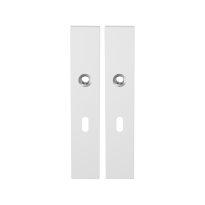 GPF8100.65 long backplate rectangular lock 56 white