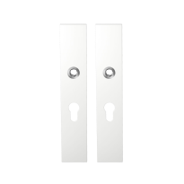 GPF8100.65 long backplate rectangular 55PZ white