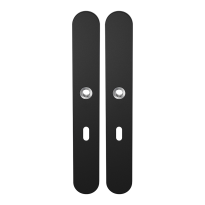 GPF8100.70 long backplate XL rounded lock 56 black