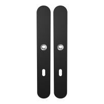 GPF8100.70 long backplate XL rounded lock 72 black