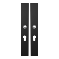 GPF8100.75 long backplate XL rectangular 55PZ black