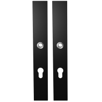 GPF8100.75 long backplate XL rectangular 72PZ black