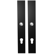 GPF8100.75 long backplate XL rectangular 85PZ black