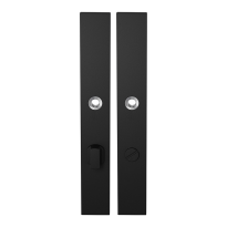 GPF8100.75 long backplate XL rectangular bathroom 72/8 big knob black