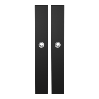 GPF8100.75 long backplate XL rectangular black
