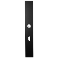 GPF8100.75R long backplate XL rectangular lock 56 right handed black