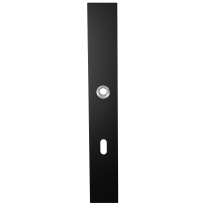 GPF8100.75R long backplate XL rectangular lock 72 right handed black