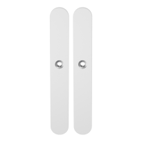 GPF8100.80 long backplate XL rounded blind white