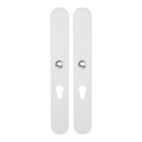 GPF8100.80 long backplate XL rounded 55PZ white