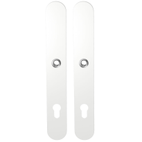GPF8100.80 long backplate XL rounded 92PZ white