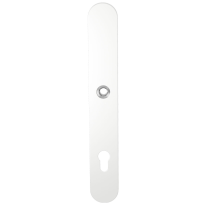GPF8100.80R long backplate XL rounded 92PZ right handed white
