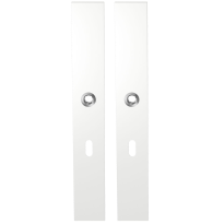GPF8100.85 long backplate XL rectangular lock 56 white