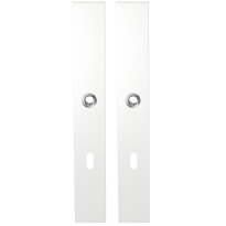 GPF8100.85 long backplate XL rectangular lock 72 white