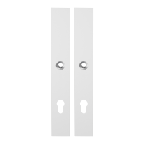 GPF8100.85 long backplate XL rectangular 85PZ white