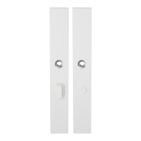 GPF8100.85 long backplate XL rectangular bathroom 57/5 big knob white