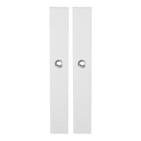 GPF8100.85 long backplate XL rectangular white