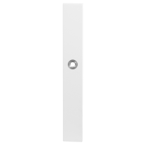 GPF8100.85L long backplate XL rectangular blind left handed white