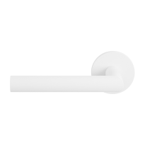 GPF812VW door handle on rose pointing left