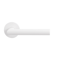 GPF812VW door handle on rose pointing right